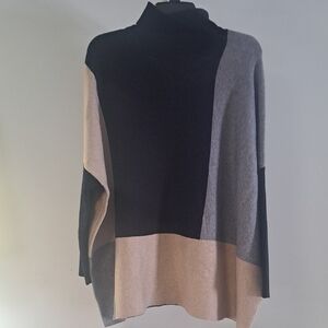 Elegant Multicolor Turtleneck Sweater